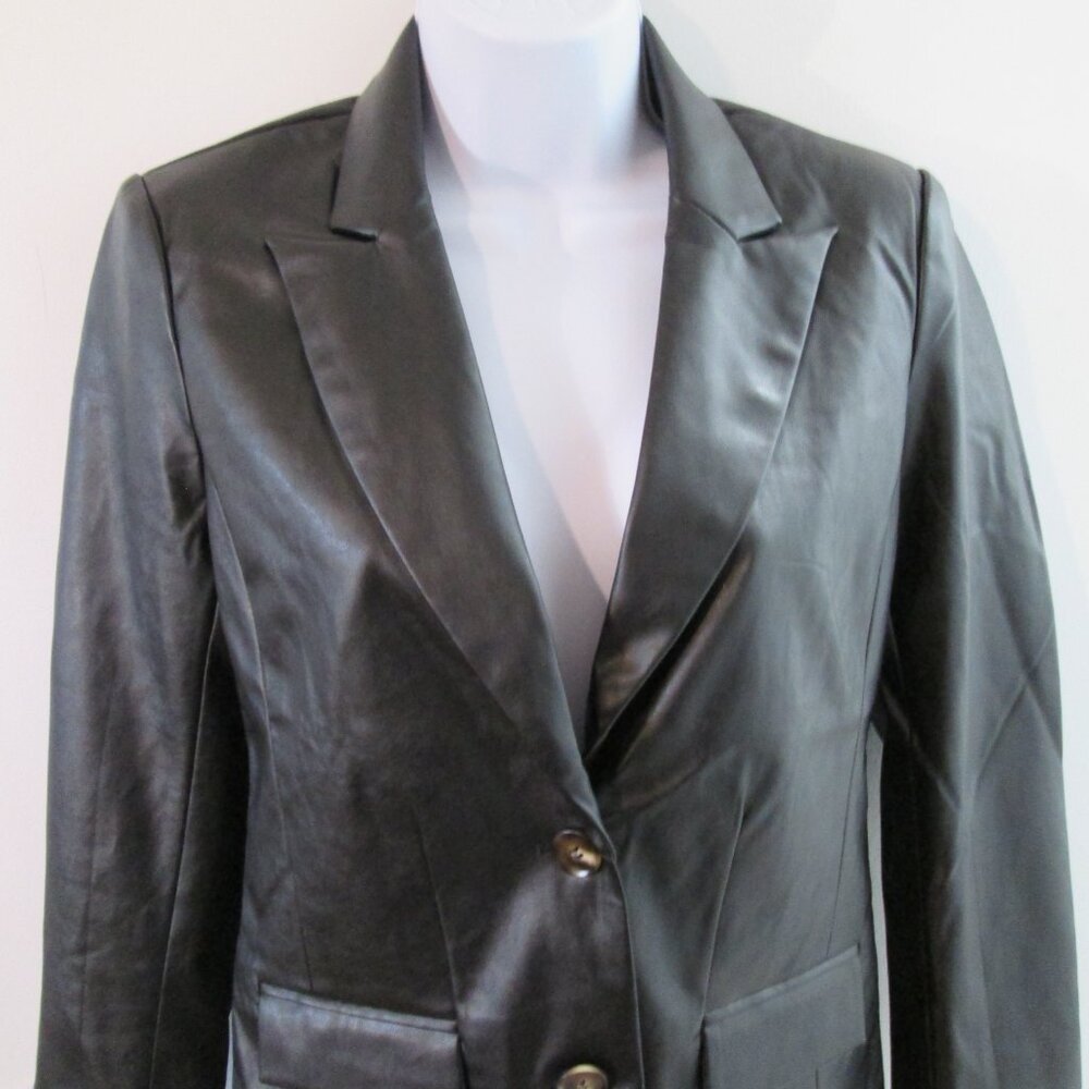 Gabrielle Union Faux Leather Blazer – XS – New With Tags - Picture 4 of 8